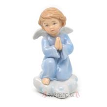 Angel - 11cm - porcelain - blue