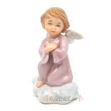 Angel - 11cm - porcelain - pink