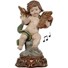 Engel Heiligenfigur - 21cm - 8104-A - mit Musik