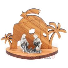 Nativity Scene - 10x7x4cm - olive-wood