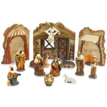 Nativity Figure Set - 10cm + house