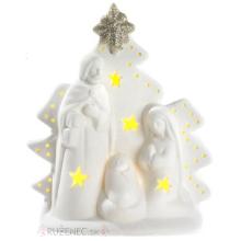 Nativity Scene - LED lights - 16x14x7cm