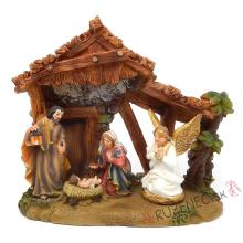 Nativity Scene - LED lights - 20x25x10cm