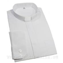 Biela kňazská košeľa - dlhý rukáv