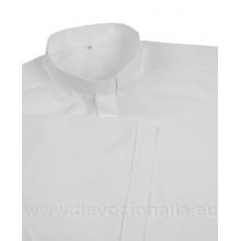 Biela kňazská košeľa - krátky rukáv