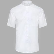 White Clergy shirt - short sleeve - 60% cotton