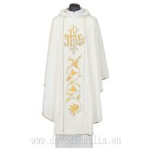Chasuble - embroidery IHS +