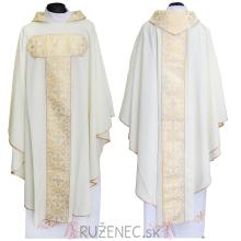 White chasuble with brocade waist