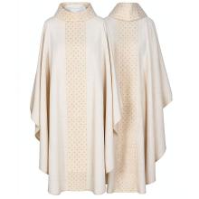 Chasuble ecru - embroidery crosses