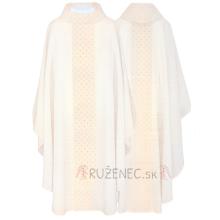 Chasuble ecru - embroidery crosses