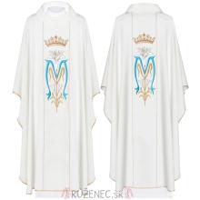 Chasuble - embroidery MA + lily