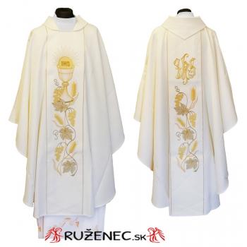 Biely ornát - Výšivka - Eucharistia
