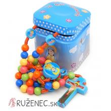 Rosary in a metal box - for childrens