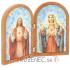Dvojkrídlová plaketa 12x9.5cm - Ježiš+Mária