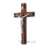 Dřevěný kříž 16cm - tmavě hnědý