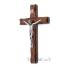 Wood cross 16cm - dark brown