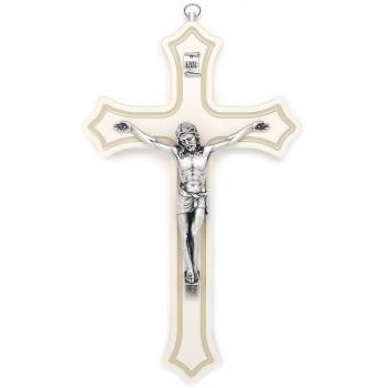 Drevený kríž 25cm - biely