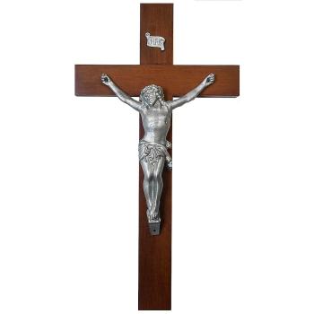 Wood cross 45cm - dark brown
