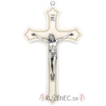 Drevený kríž 25cm - biely
