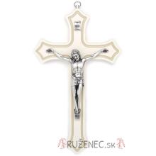 Wood cross 25cm - white