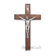 Wood cross 16cm - dark brown