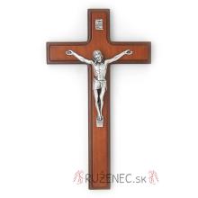 Drevený kríž 18cm - hnedý