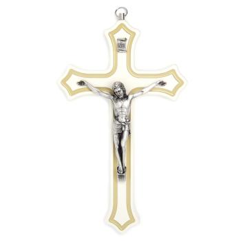 Dřevěný kříž 20cm - bílý