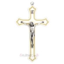 Wood cross 20cm - white