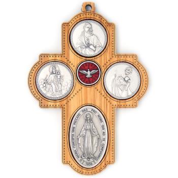 Olive wood cross 21x15.5cm