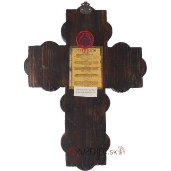 Wood cross 29cm - with metal insert