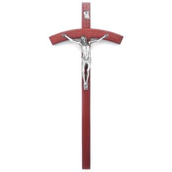 Fa kereszt 23cm - bordó 