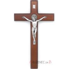 Kruzifix Holzkreuz 23cm - Hl. Benedictus - braun