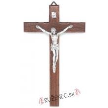 Drevený kríž 25cm -  orechové drevo