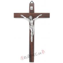 Kříž z ořechového dřeva 25cm