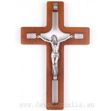 Drevený kríž 25cm - tmavohnedý