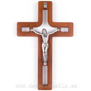 Drevený kríž 25cm - tmavohnedý