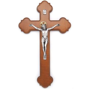 Wood cross 30cm - brown