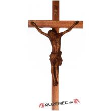 Drevený kríž 31cm - tmavohnedý