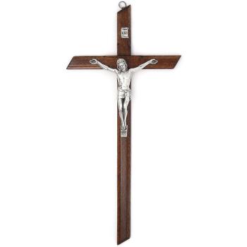 Drevený kríž 38cm - tmavohnedý
