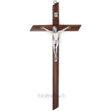 Dřevěný kříž 38cm - tmavě hnědý
