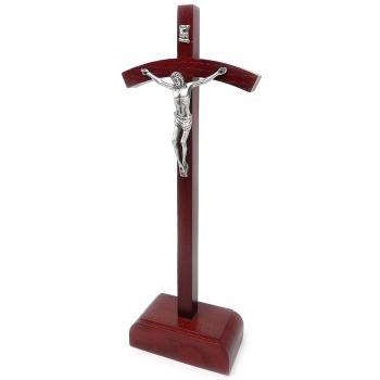 Wooden cross with base 25cm