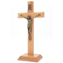 Dřevěný kříž na podstavci 20cm