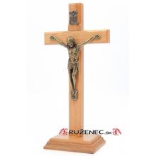 Wood cross with base 20cm