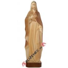 Woodcarving - Immaculate Heart of Mary Statue - 25cm