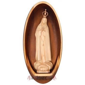 Woodcarving - Our Lady of Fatima - 30x14cm image