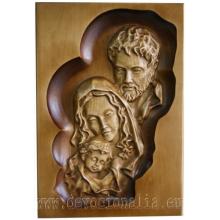 Woodcarving - Holy Family - 33x23cm image