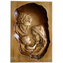 Woodcarving - Holy Family - 33x23cm image