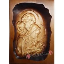 Woodcarving - Holy Family - 33x23cm image