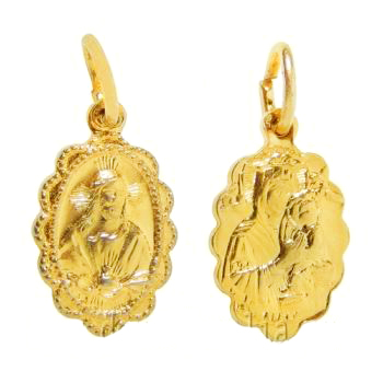 Apró érem - aranyozott - Jézus Szíve