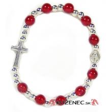 Rosary Bracelet on elastic - childrens - redpearl